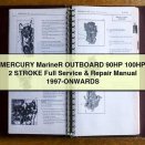 MERCURY Mariner OUTBOARD 90HP 100HP 2 STROKE Full Service & Repair Manual 1997-ONWARDS