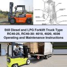 Still Diesel and LPG Forklift Truck Type RC40-25 RC40-30: 4019 4020 4036 Operating and Maintenance Instructions