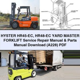 HYSTER HR45-EC / HR48-EC Yard Master: Service- und Ersatzteilhandbuch