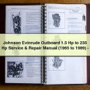 Johnson Evinrude Outboard 1.5 Hp to 235 Hp Service & Repair Manual (1965 to 1989)-PDF