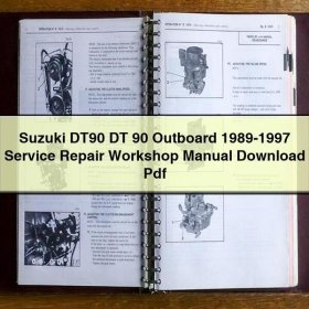 Suzuki DT90 DT 90 Outboard 1989-1997 Service Repair Workshop Manual Pdf