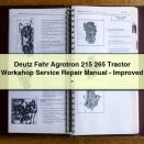 Deutz Fahr Agrotron 215 265 Tractor Workshop Service Repair Manual-Improved-PDF
