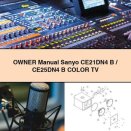 Owner Manual Sanyo CE21DN4 B/CE25DN4 B Color TV