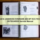 2010 JOHNSON EVINRUDE 250 HP V6 E-TEC OUTBOARDS Service Repair Manual