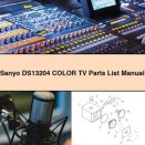 Sanyo DS13204 Color TV Parts List Manual