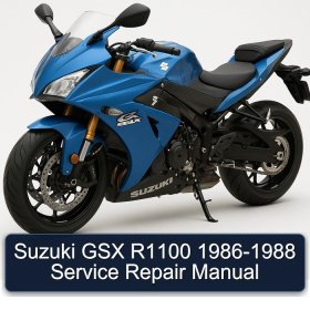 Suzuki GSX R1100 1986-1988 Service Repair Manual