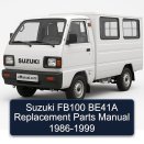 Suzuki FB100 BE41A Replacement Parts Manual 1986-1999