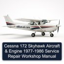 Cessna 172 Skyhawk Aircraft & Engine 1977-1986 Service Repair Workshop Manual
