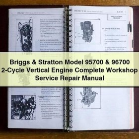 Briggs & Stratton 2-Takt Vertikalmotor Werkstatt-Reparaturanleitung (Modelle 95700 & 96700)
