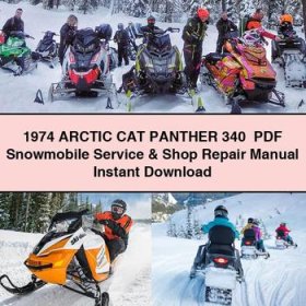 1974 Arctic CAT PANTHER 340 Snowmobile Service Repair Manual