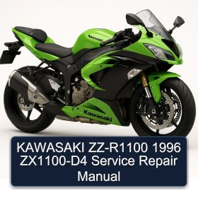 KAWASAKI ZZ-R1100 1996 ZX1100-D4 Service Repair Manual