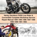 Harley Davidson FXRS Low Rider & Convertible Workshop Service Repair Manual 1984-1992
