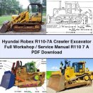 Hyundai Robex R110-7A Crawler Excavator Full Workshop / Service Manual R110 7 A PDF Download