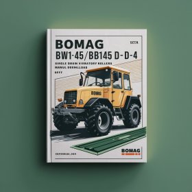 Bomag BW145 D-40/BW145 D-4 Single drum vibratory rollers Service Parts Catalogue Manual SN901581621001-901581629999