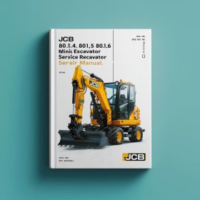 JCB 801.4 801.5 801.6 Mini Excavator Service Repair Manual