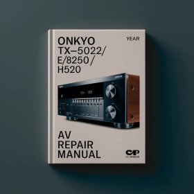 Onkyo TX-SR502/E/8250/HT-R520 AV Receiver Service Repair Manual