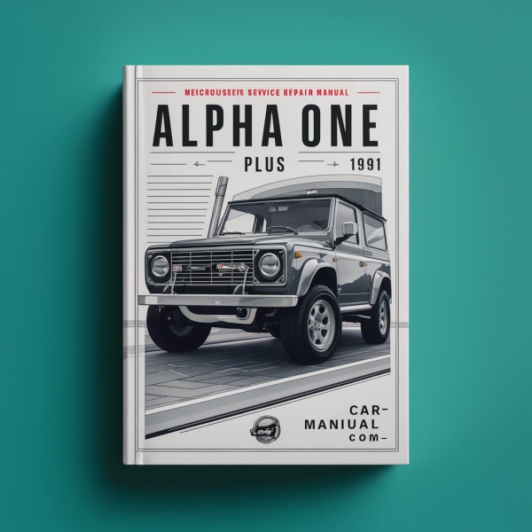 Mercruiser Service Repair Manual Alpha one Gen3 1991 plus