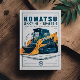 Komatsu SK741-5 SK815-5 SK815-5 Turbo SKID-Steer Loader Service Shop Repair Manual