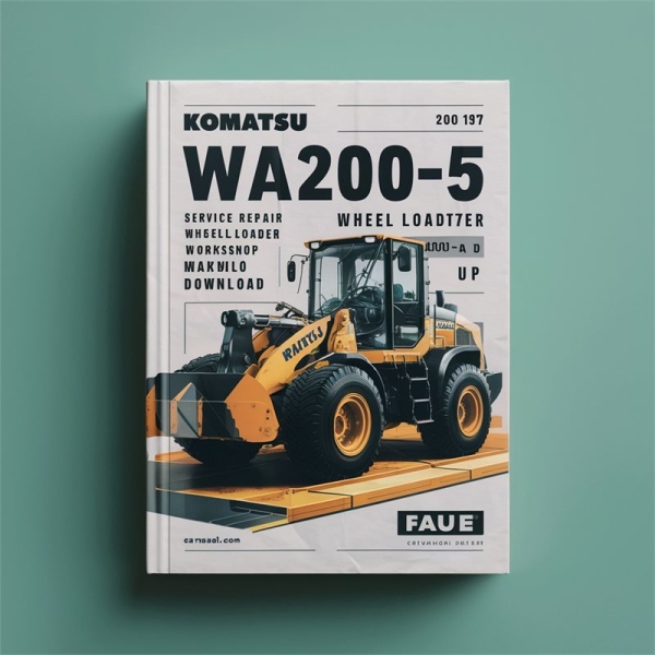Komatsu WA200-5 WA200PT-5 Wheel Loader Service Repair Workshop Manual (WA200-5 Serial 65001 and up WA200PT-5 Serial 65001 and up )