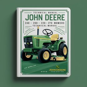 John Deere 240 260 270 Rotary Disk Mowers Technical Manual
