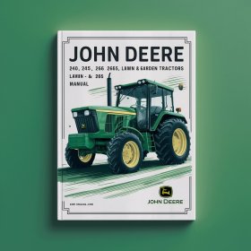 John Deere 240 245 260 265 285 320 Lawn & Garden Tractors Technical Manual