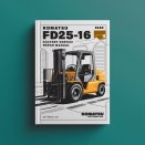 Komatsu FD25-16 Forklift Factory Service Repair Manual