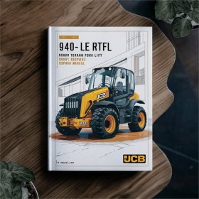 JCB 940-2 LE RTFL (ROUGH TERRAIN Fork LIFT) SN 0822000-0823755 Manual de servicio y reparación