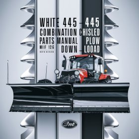 WHITE 445 COMBINATION CHISEL PLOW Parts Manual MIF 126