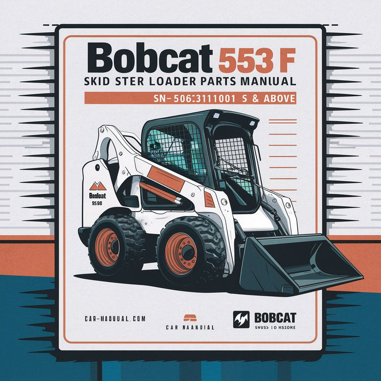 BOBCAT 553 F SKID Steer Loader Parts Manual SN 516311001 & Above