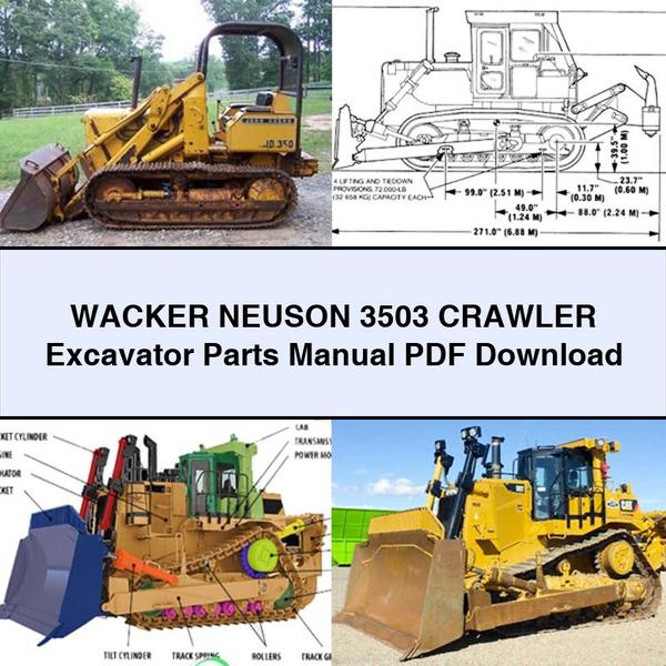 Manual de piezas de la excavadora de cadenas WACKER NEUSON 3503