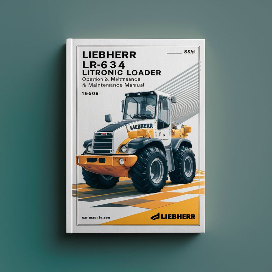 Manual de operación y mantenimiento de la cargadora de cadenas Liebherr LR634 Litronic (a partir del número de serie: 10606)