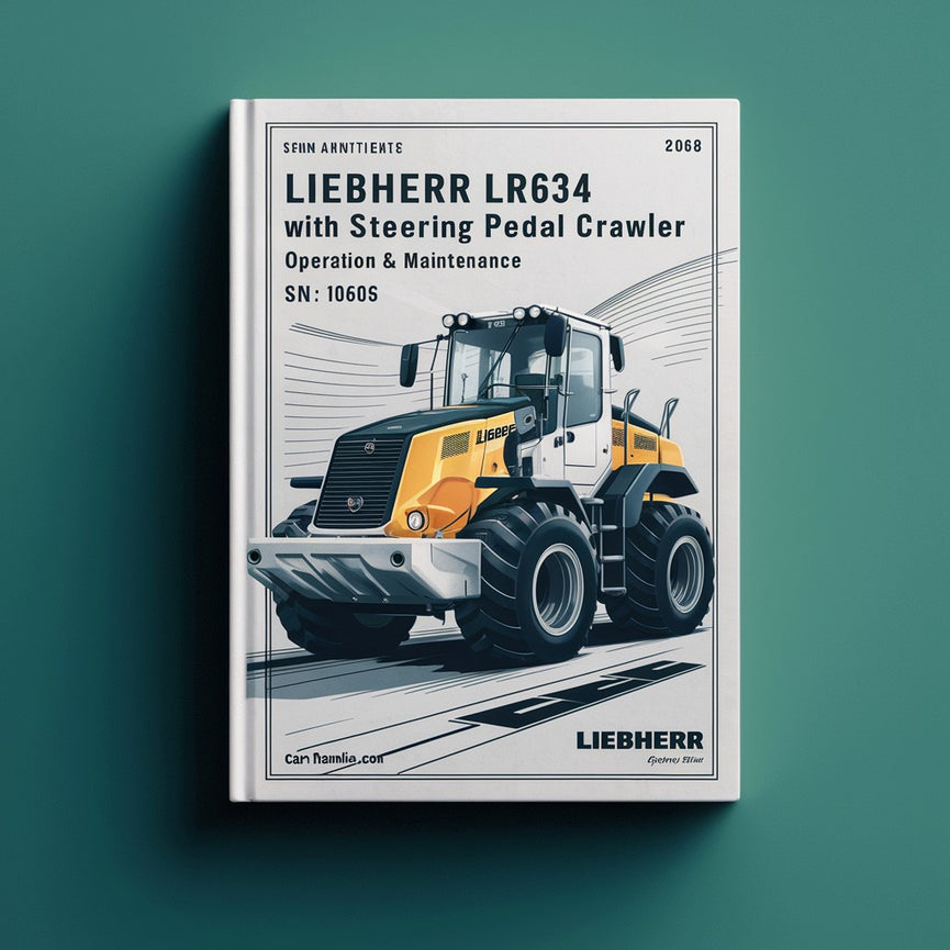 Manual de operación y mantenimiento de la cargadora sobre cadenas Liebherr LR634 con pedal de dirección (a partir del número de serie: 10606)