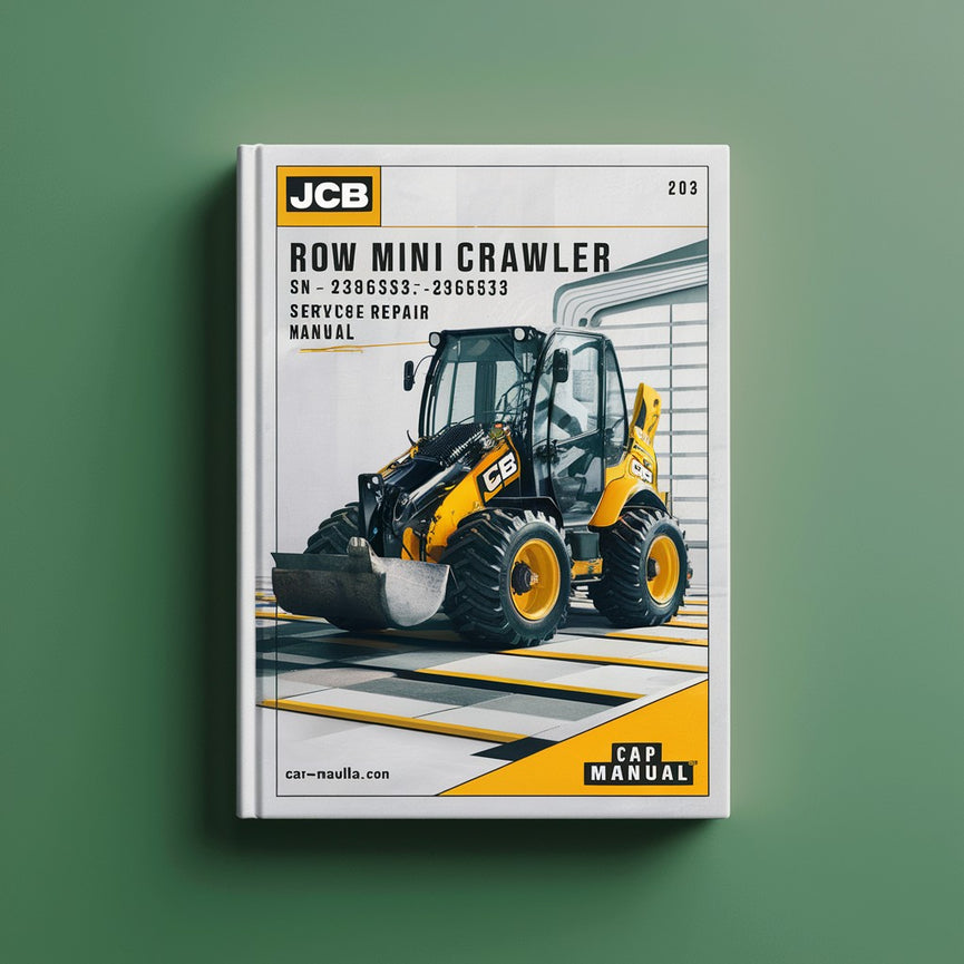 Manual de reparación y servicio de miniexcavadoras sobre cadenas JCB 8085 ZTS ROW SN 2366533-2366533