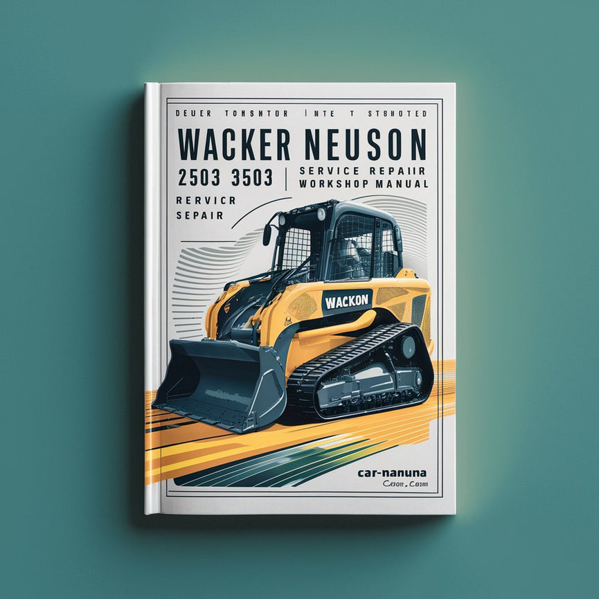 Manual de taller y reparación de excavadoras de cadenas Wacker Neuson 2503 3503