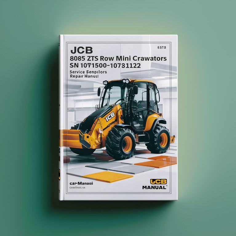 JCB 8085 ZTS ROW Mini Crawler ExcavatorS SN 1071500-1073122 Service Repair Manual