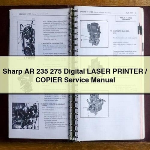 Manuel d'entretien de l'imprimante / copieur laser numérique Sharp AR 235 275 en format PDF à télécharger