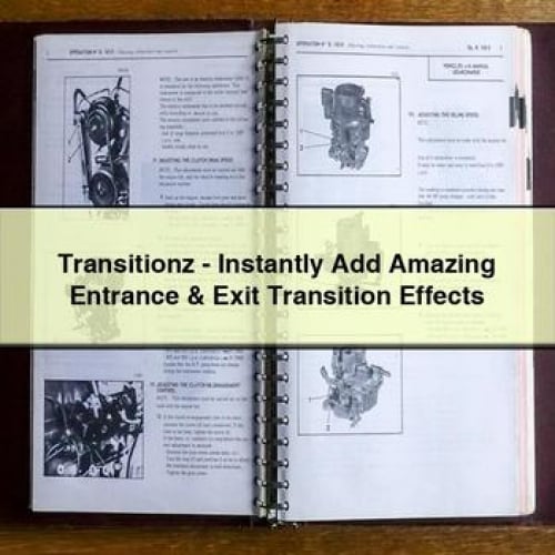 Transitionz - Ajoutez instantanément des effets de transition d'entrée et de sortie étonnants