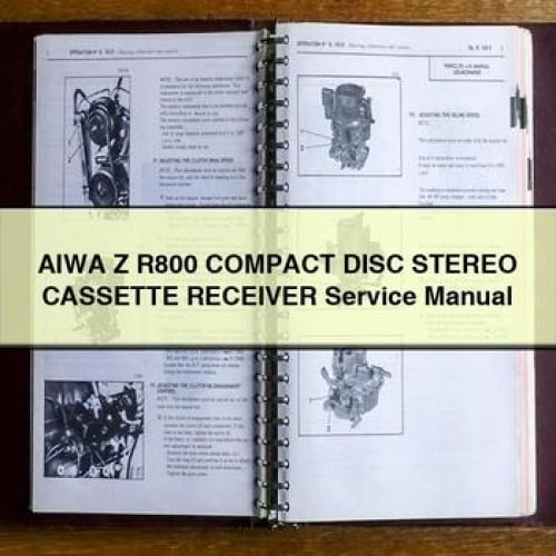 Manuel d'entretien du récepteur stéréo à cassette compact AIWA Z R800 en format PDF à télécharger