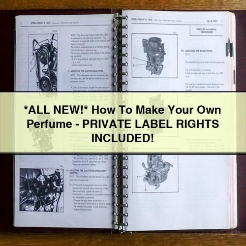 *ALL NEW* How To Make Your Own Perfume - PRIVATE LABEL RIGHTS INCLUDED