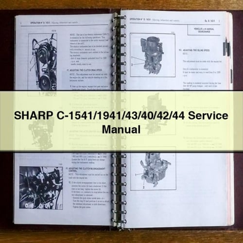 SHARP C-1541/1941/43/40/42/44 Service Manual PDF Download