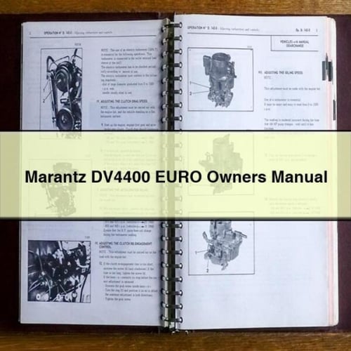 Marantz DV4400 EURO Owners Manual PDF Download