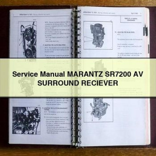 Service Manual MARANTZ SR7200 AV SURROUND RECIEVER PDF Download