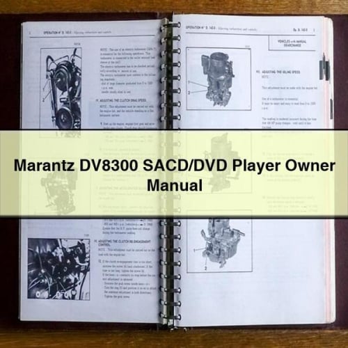 Marantz DV8300 SACD/DVD Player Owner Manual PDF Download