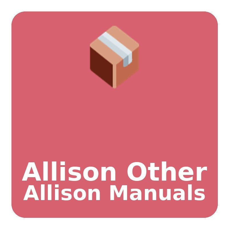Allison 3321 3331 3531 3630 Series Parts Catalog