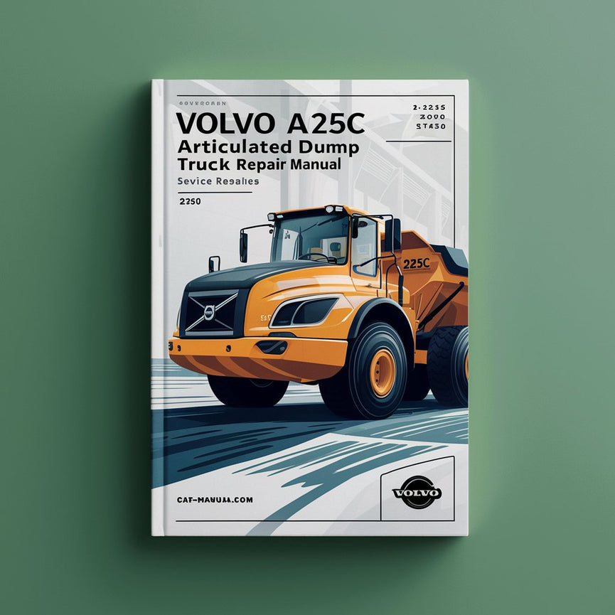 Manuel de réparation et d'entretien du camion à benne basculante articulé VOLVO A25C