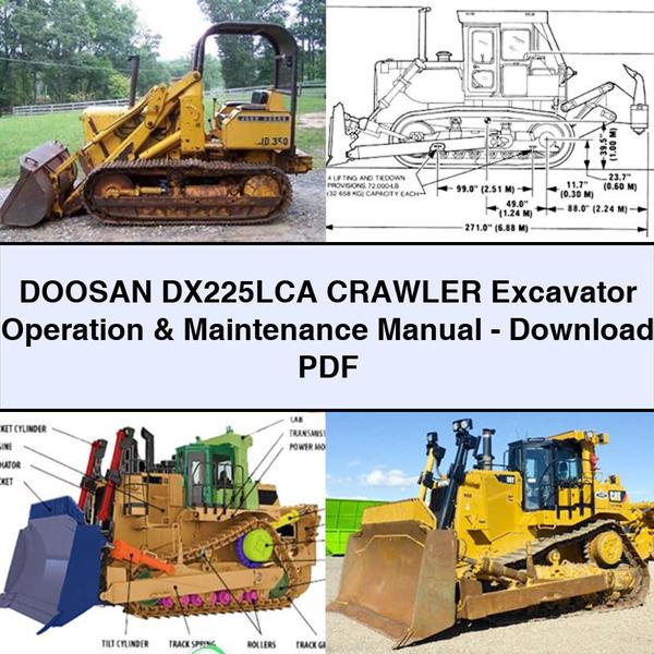 Manual de operación y mantenimiento de la excavadora de cadenas DOOSAN DX225LCA -