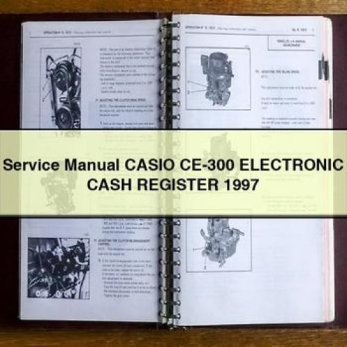 Manuel de service CASIO CE-300 CAISSE ENREGISTREUSE ELECTRONIQUE 1997 Télécharger PDF