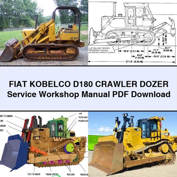 FIAT KOBELCO D180 Crawler DOZER Service Workshop Manual