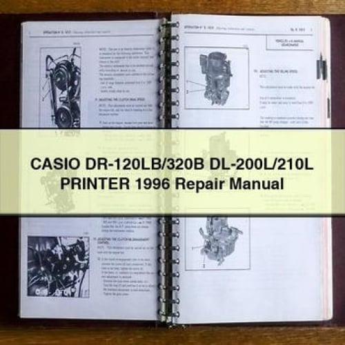 CASIO DR-120LB/320B DL-200L/210L PRINTER 1996 Repair Manual PDF Download