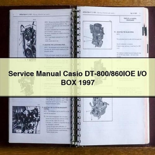 Service Manual CASIO DT-800/860IOE I/O BOX 1997 PDF Download